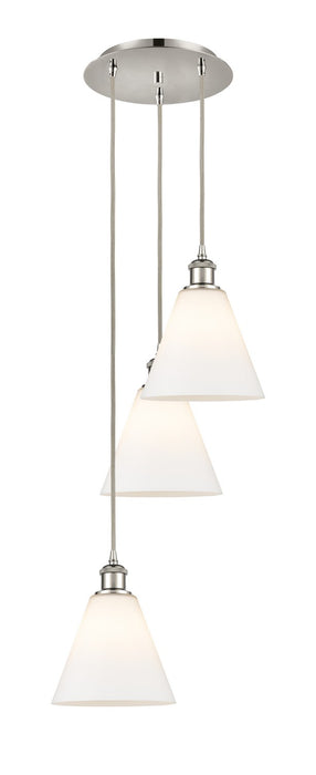 Innovations - 113B-3P-PN-GBC-81 - LED Pendant - Ballston - Polished Nickel