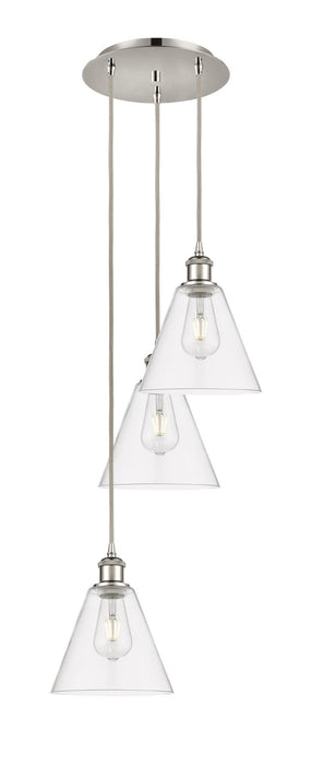 Innovations - 113B-3P-PN-GBC-82 - LED Pendant - Ballston - Polished Nickel