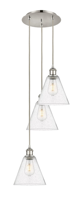 Innovations - 113B-3P-PN-GBC-84 - LED Pendant - Ballston - Polished Nickel