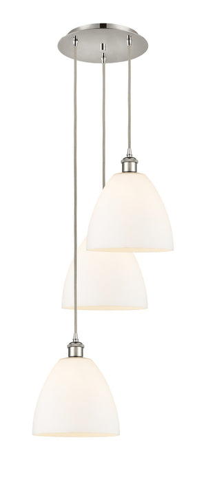 Innovations - 113B-3P-PN-GBD-91 - LED Pendant - Ballston - Polished Nickel