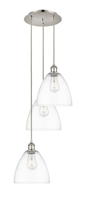 Innovations - 113B-3P-PN-GBD-92 - LED Pendant - Ballston - Polished Nickel