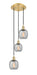 Innovations - 113B-3P-SG-G104 - LED Pendant - Ballston - Satin Gold