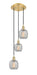 Innovations - 113B-3P-SG-G105 - LED Pendant - Ballston - Satin Gold