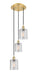 Innovations - 113B-3P-SG-G112 - LED Pendant - Ballston - Satin Gold