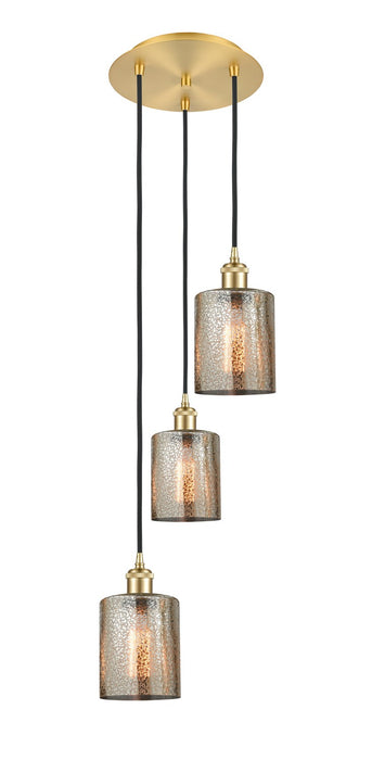 Innovations - 113B-3P-SG-G116 - LED Pendant - Ballston - Satin Gold