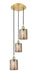 Innovations - 113B-3P-SG-G116 - LED Pendant - Ballston - Satin Gold