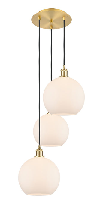 Innovations - 113B-3P-SG-G121-10 - LED Pendant - Ballston - Satin Gold