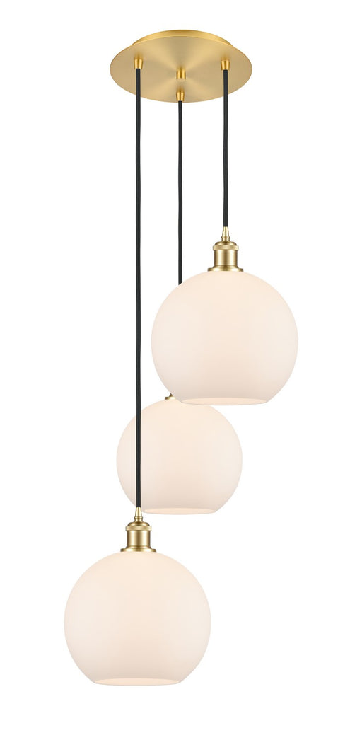 Innovations - 113B-3P-SG-G121-10 - LED Pendant - Ballston - Satin Gold