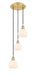 Innovations - 113B-3P-SG-G121-6 - LED Pendant - Ballston - Satin Gold