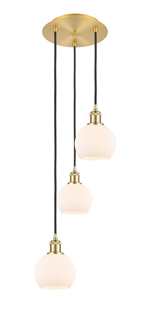 Innovations - 113B-3P-SG-G121-6 - LED Pendant - Ballston - Satin Gold