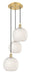 Innovations - 113B-3P-SG-G1216-10WM - LED Pendant - Ballston - Satin Gold