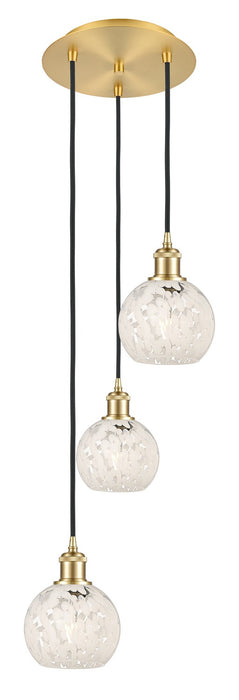 Innovations - 113B-3P-SG-G1216-6WM - LED Pendant - Ballston - Satin Gold