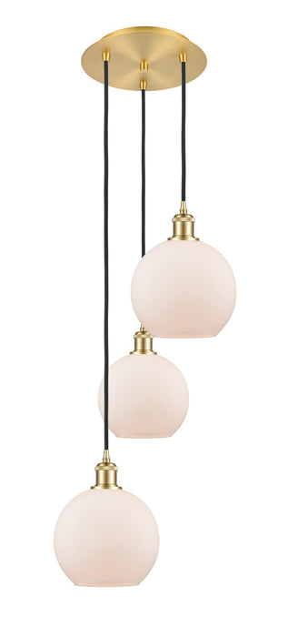 Innovations - 113B-3P-SG-G121-8 - LED Pendant - Ballston - Satin Gold