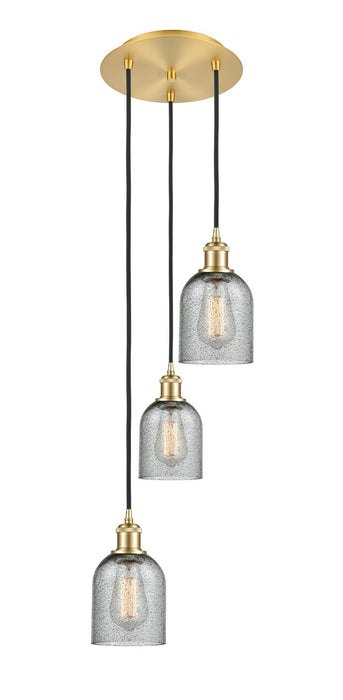 Innovations - 113B-3P-SG-G257 - LED Pendant - Ballston - Satin Gold