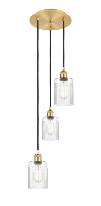 Innovations - 113B-3P-SG-G342 - LED Pendant - Ballston - Satin Gold