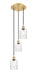 Innovations - 113B-3P-SG-G342 - LED Pendant - Ballston - Satin Gold