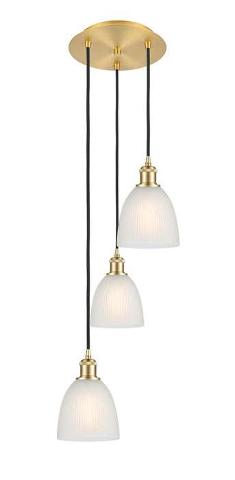 Innovations - 113B-3P-SG-G381 - LED Pendant - Ballston - Satin Gold