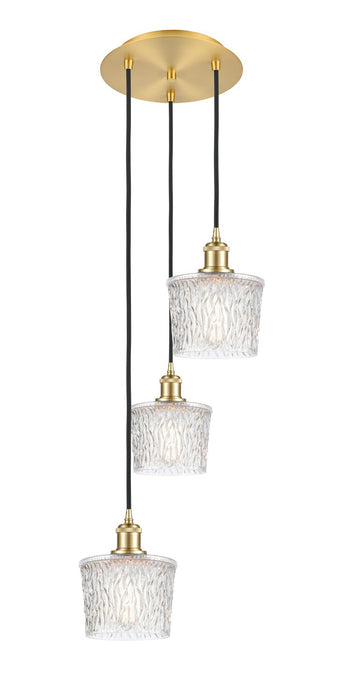 Innovations - 113B-3P-SG-G402 - LED Pendant - Ballston - Satin Gold