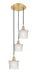 Innovations - 113B-3P-SG-G402 - LED Pendant - Ballston - Satin Gold