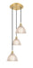 Innovations - 113B-3P-SG-G422 - LED Pendant - Ballston - Satin Gold