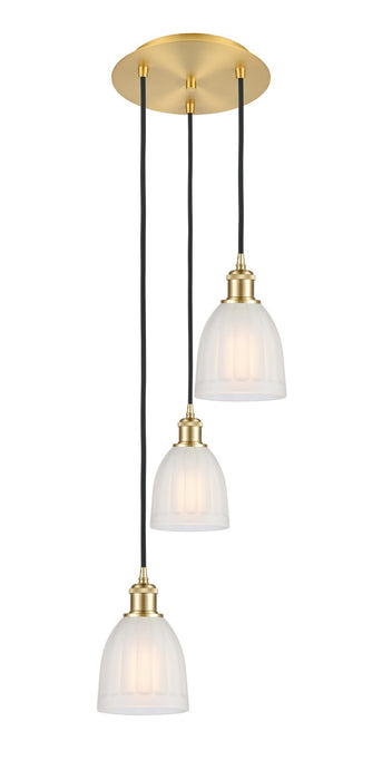 Innovations - 113B-3P-SG-G441 - LED Pendant - Ballston - Satin Gold