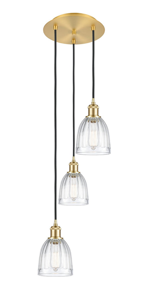 Innovations - 113B-3P-SG-G442 - LED Pendant - Ballston - Satin Gold