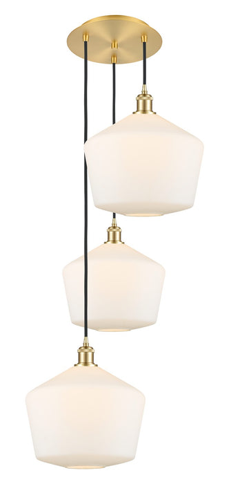 Innovations - 113B-3P-SG-G651-12 - LED Pendant - Ballston - Satin Gold