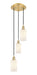 Innovations - 113B-3P-SG-G801 - LED Pendant - Ballston - Satin Gold