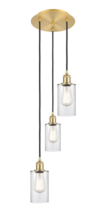 Innovations - 113B-3P-SG-G802 - LED Pendant - Ballston - Satin Gold