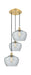 Innovations - 113B-3P-SG-G92-L - LED Pendant - Ballston - Satin Gold