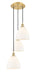 Innovations - 113B-3P-SG-GBD-91 - LED Pendant - Ballston - Satin Gold