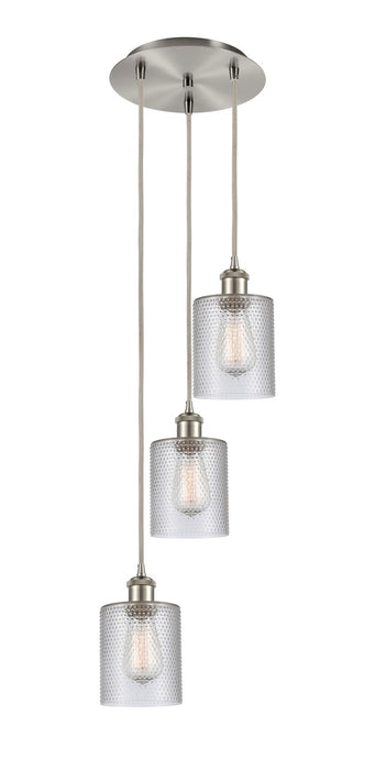 Innovations - 113B-3P-SN-G112 - LED Pendant - Ballston - Brushed Satin Nickel