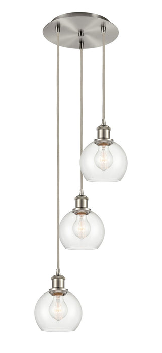 Innovations - 113B-3P-SN-G122-6 - LED Pendant - Ballston - Brushed Satin Nickel