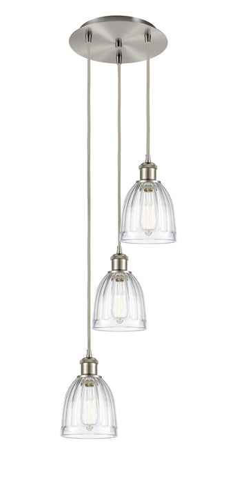 Innovations - 113B-3P-SN-G442 - LED Pendant - Ballston - Brushed Satin Nickel