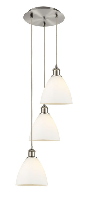 Innovations - 113B-3P-SN-GBD-751 - LED Pendant - Ballston - Brushed Satin Nickel