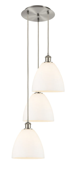 Innovations - 113B-3P-SN-GBD-91 - LED Pendant - Ballston - Brushed Satin Nickel