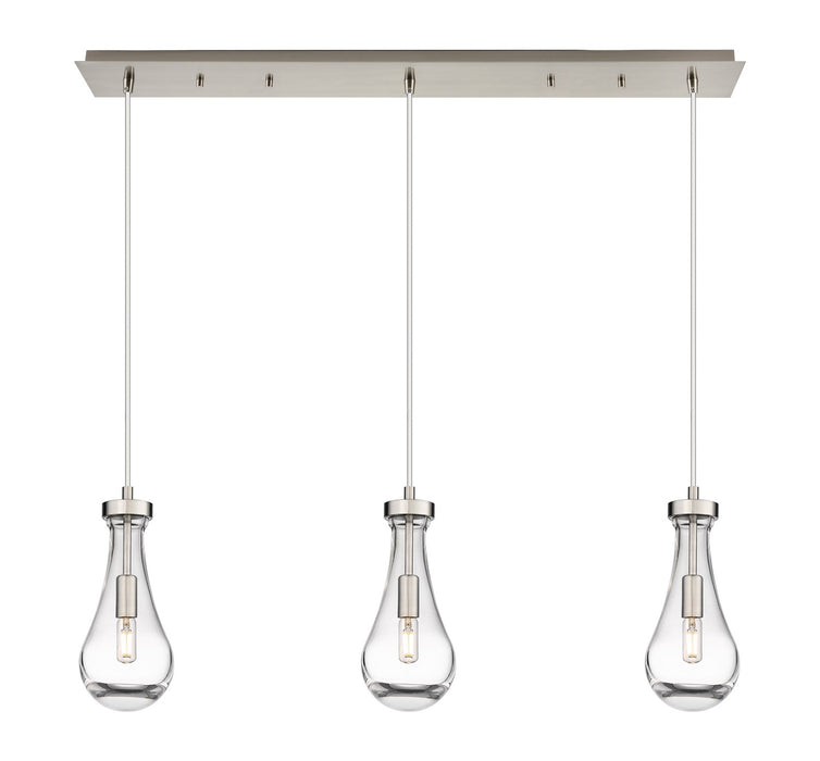 Innovations - 123-451-1P-SN-G451-5CL - LED Linear Pendant - Downtown Urban - Brushed Satin Nickel