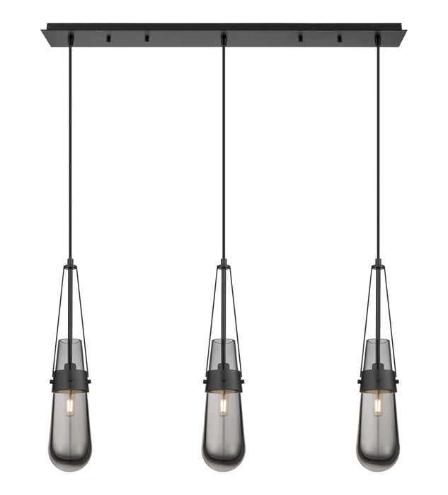 Innovations - 123-452-1P-BK-G452-4SM - LED Linear Pendant - Downtown Urban - Matte Black