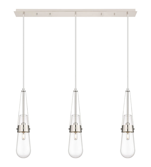 Innovations - 123-452-1P-PN-G452-4CL - LED Linear Pendant - Downtown Urban - Polished Nickel