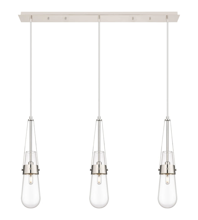 Innovations - 123-452-1P-PN-G452-4CL - LED Linear Pendant - Downtown Urban - Polished Nickel