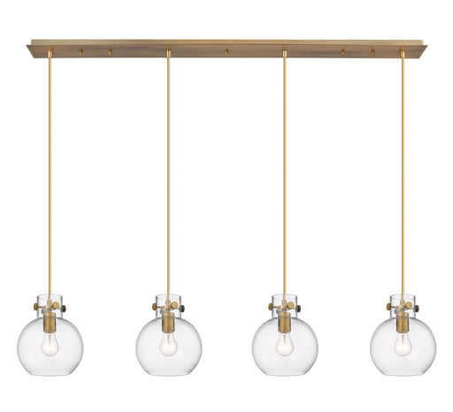 Downtown Urban Nine Light Linear Pendant