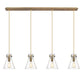 Innovations - 124-410-1PS-BB-G411-8SDY - Five Light Linear Pendant - Downtown Urban - Brushed Brass