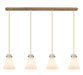 Innovations - 124-410-1PS-BB-G411-8WH - One Light Linear Pendant - Downtown Urban - Brushed Brass