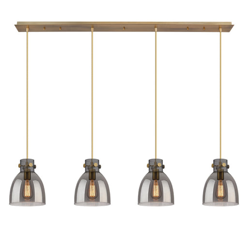 Innovations - 124-410-1PS-BB-G412-8SM - LED Linear Pendant - Downtown Urban - Brushed Brass
