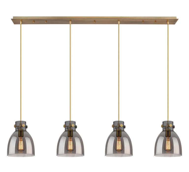 Innovations - 124-410-1PS-BB-G412-8SM - LED Linear Pendant - Downtown Urban - Brushed Brass