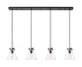 Innovations - 124-410-1PS-BK-G411-8CL - Nine Light Linear Pendant - Downtown Urban - Matte Black