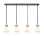 Innovations - 124-410-1PS-BK-G411-8WH - Eight Light Linear Pendant - Downtown Urban - Matte Black