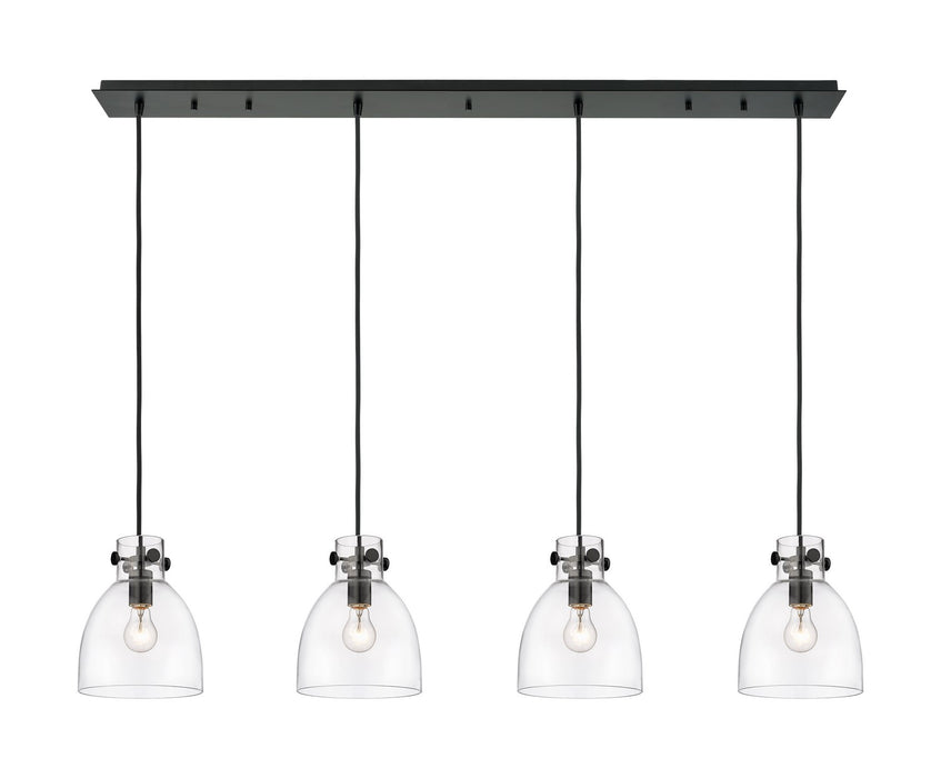 Innovations - 124-410-1PS-BK-G412-8CL - One Light Linear Pendant - Downtown Urban - Matte Black