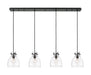 Innovations - 124-410-1PS-BK-G412-8CL - One Light Linear Pendant - Downtown Urban - Matte Black