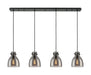 Innovations - 124-410-1PS-BK-G412-8SM - Seven Light Linear Pendant - Downtown Urban - Matte Black